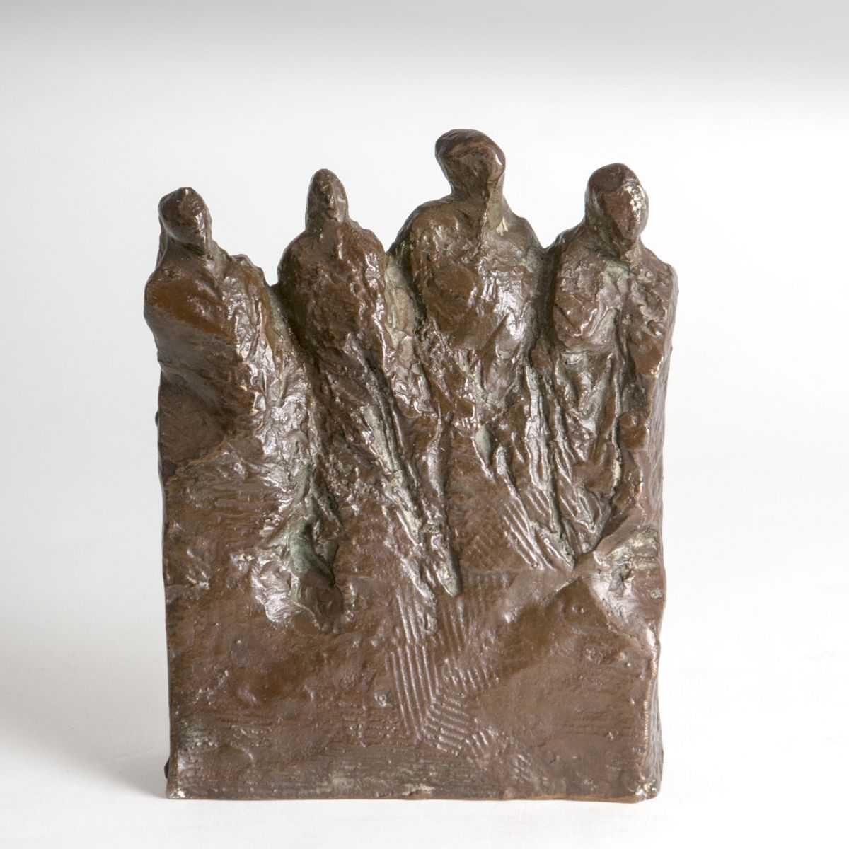 A bronze sculpture 'Small figural group'