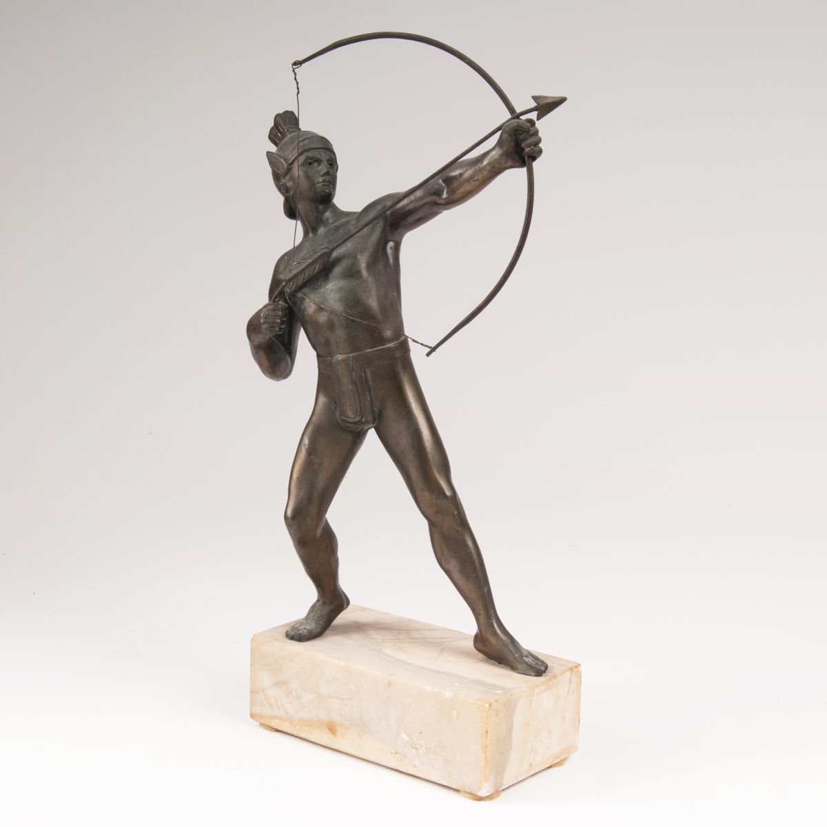 Bronze-Skulptur 'Römischer Bogenschütze'