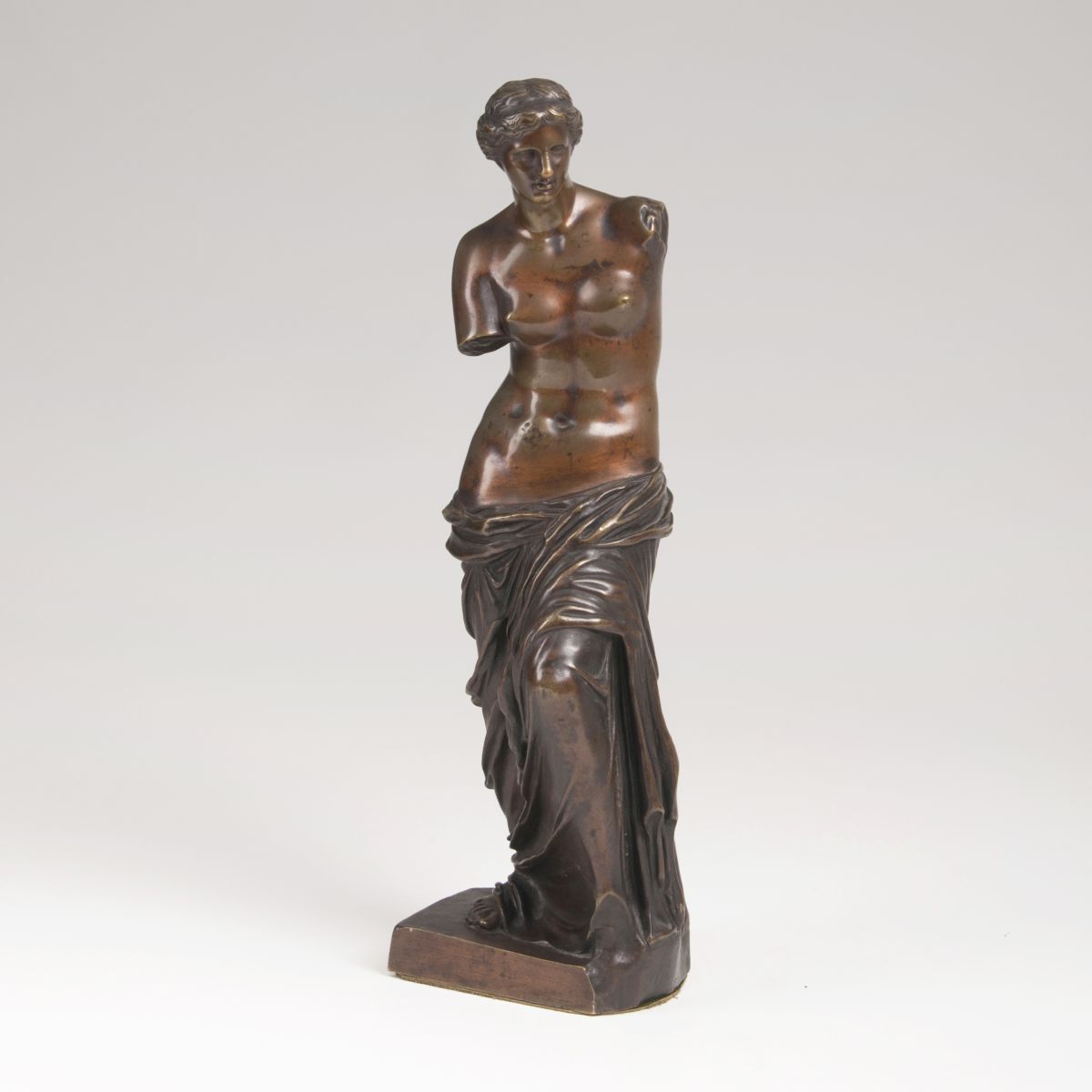 Bronze-Skulptur 'Venus von Milo' nach der Antike