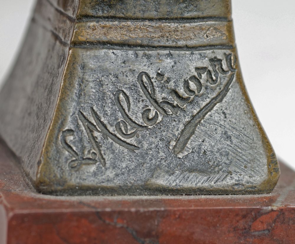 Kleine Bronze-Büste 'Lachender Knabe' - Bild 2