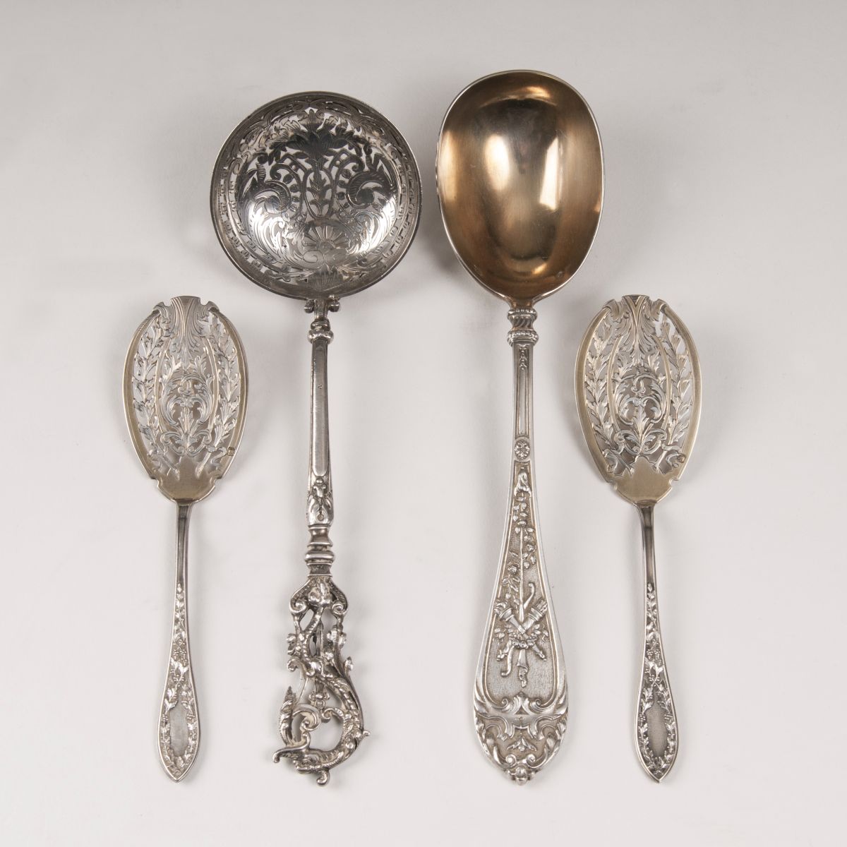 A serving cutlery in historicism style