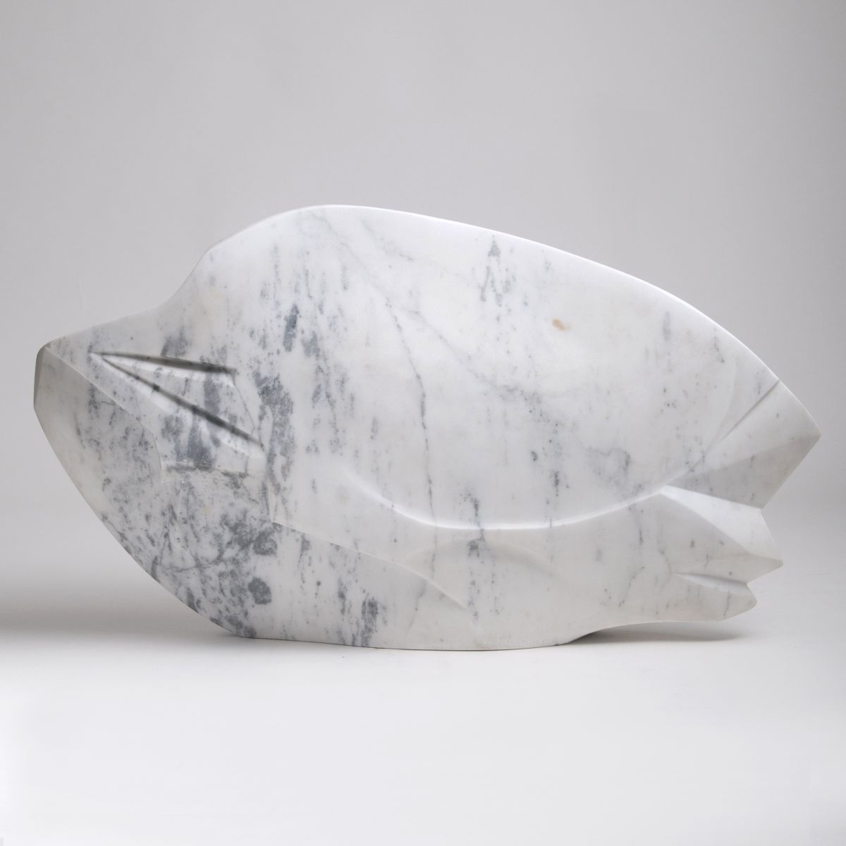 A marble sculpture 'Fish'