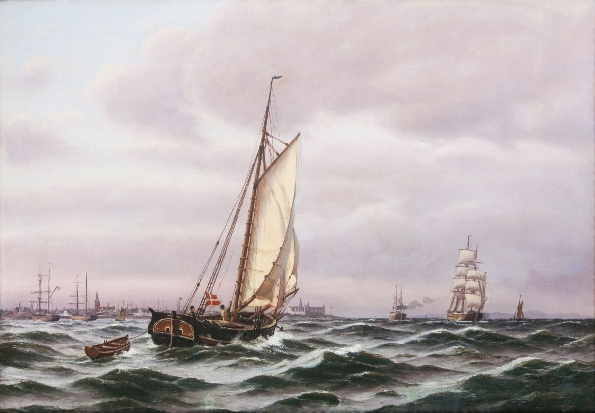 Ships off Kronborg