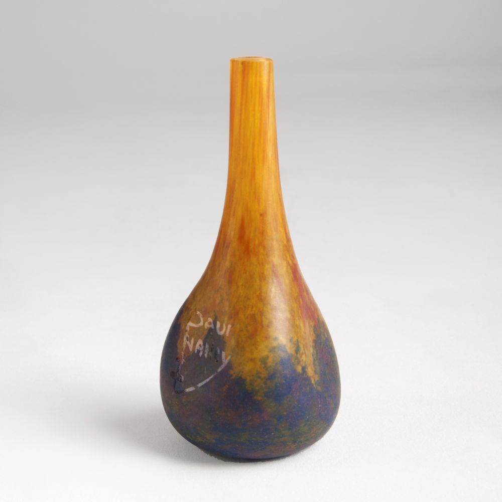 A small narrow neck Vase with mottled decor - image 3