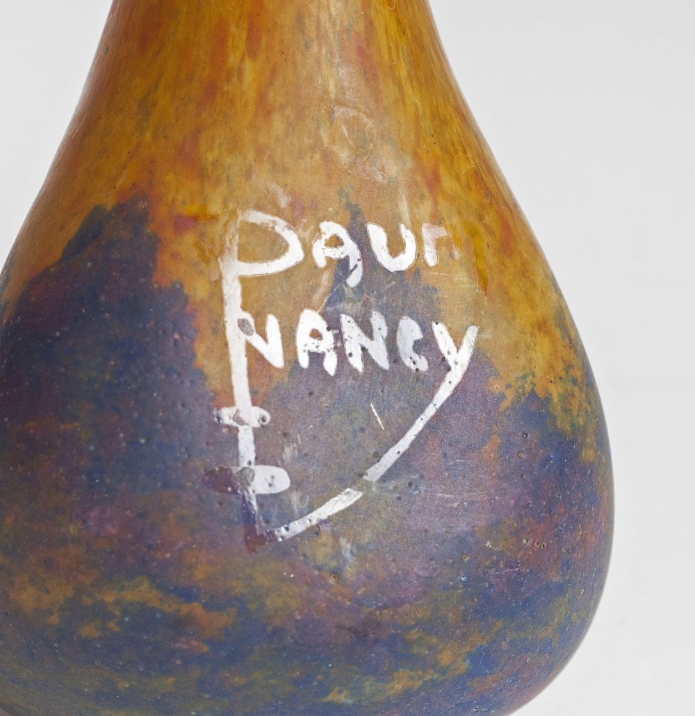 A small narrow neck Vase with mottled decor - image 5