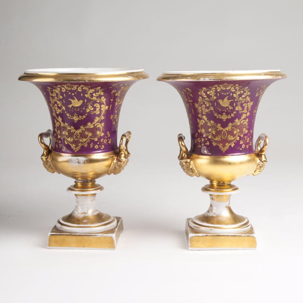 A pair of crater vases with views of  Hannover - image 3