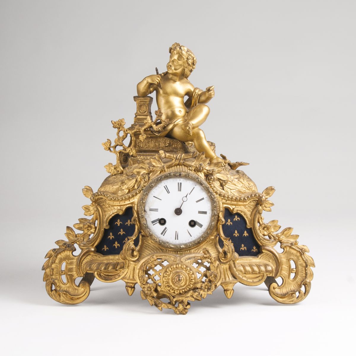 A Paris Napoleon-III pendulum 'Allegory of Arts'