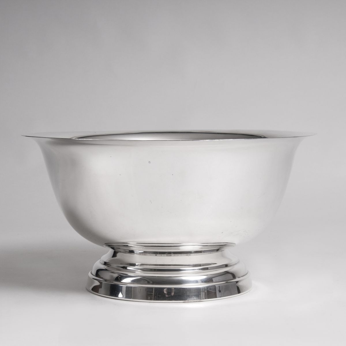 A large American bowl 'Paul Revere' by Poole Silver