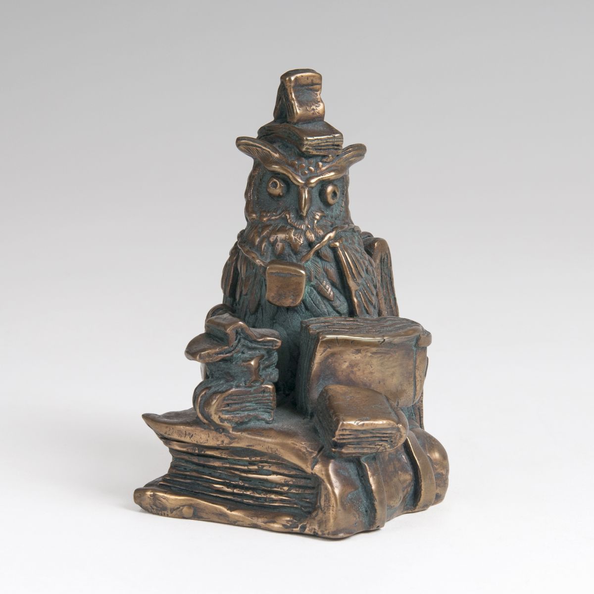 Bronze-Skulptur 'Der Bücherfreund'