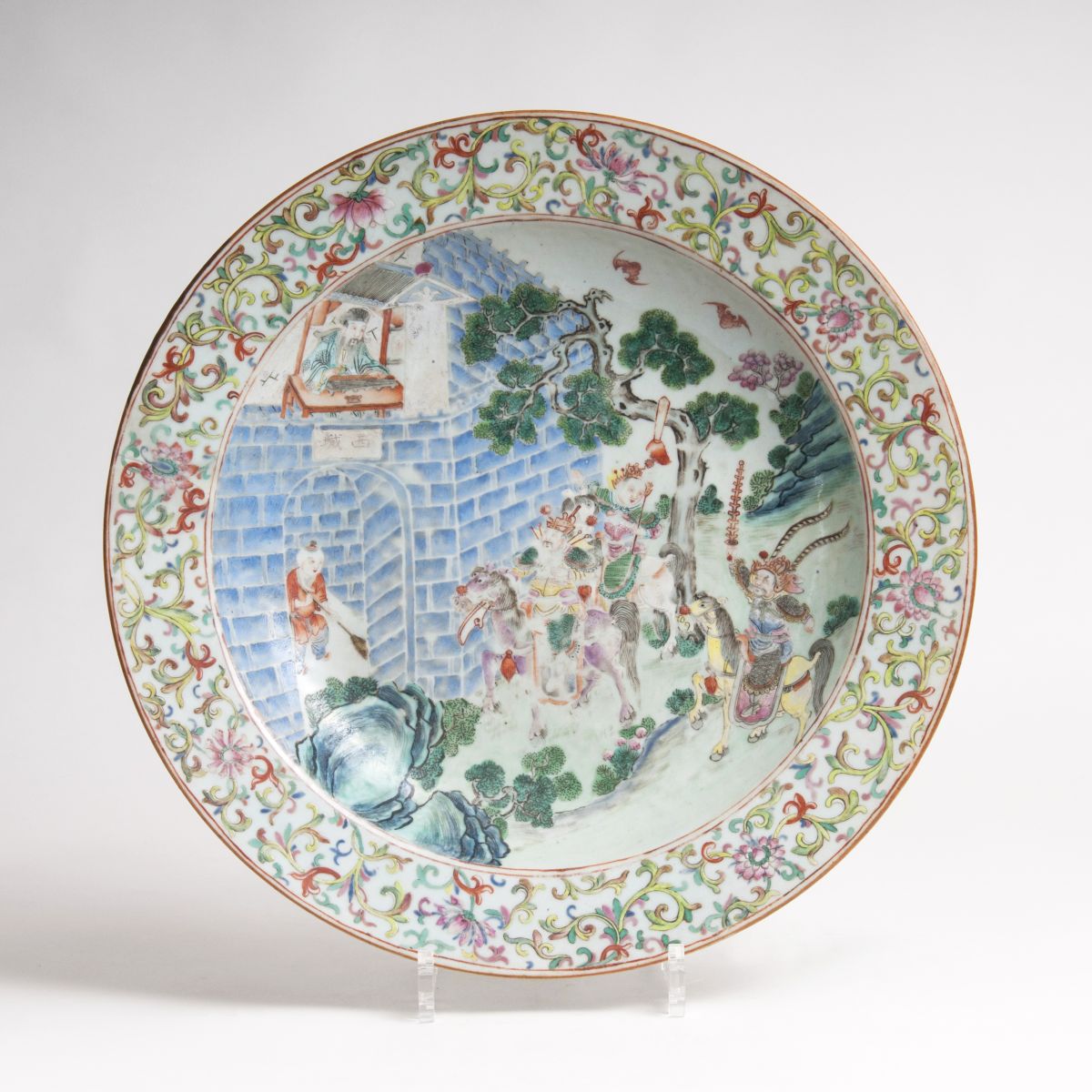 A 'Famille rose' Platter in Kanton Style