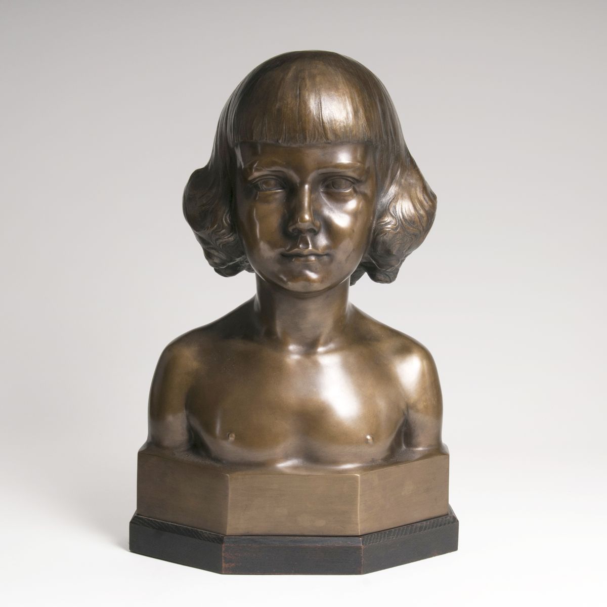 A large Galvanoplastic Children's Bust 'Rudi Schimann'