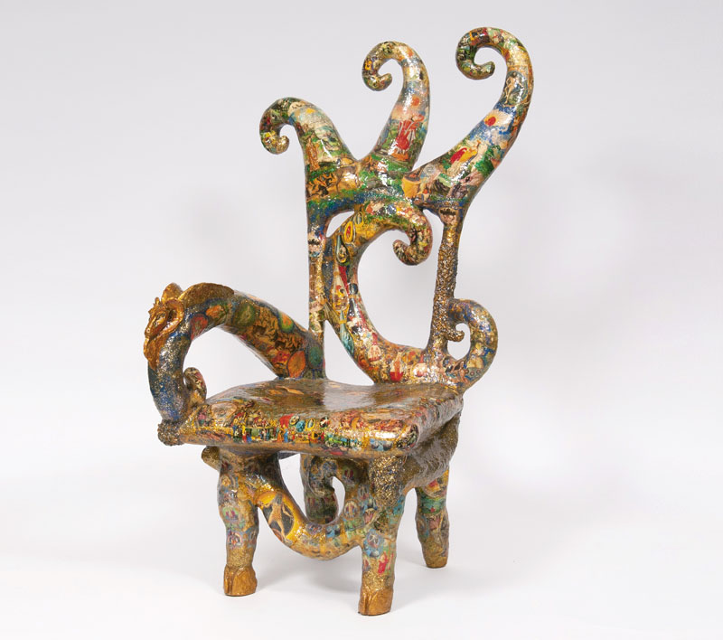 Außergewöhnlicher skulpturaler Designer-Sessel