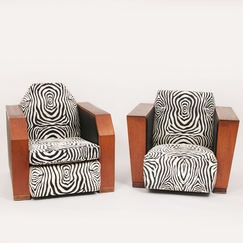 A pair of Art Deco Club Chairs