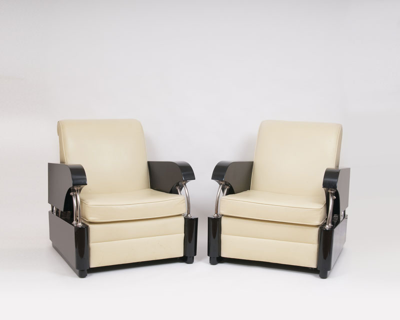 A pair of Art Deco Club Chairs
