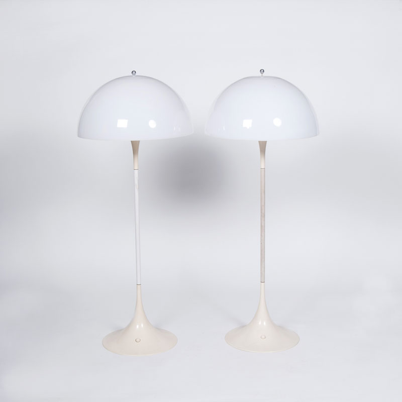 A pair of Mid Century floor lamps 'Panthella'