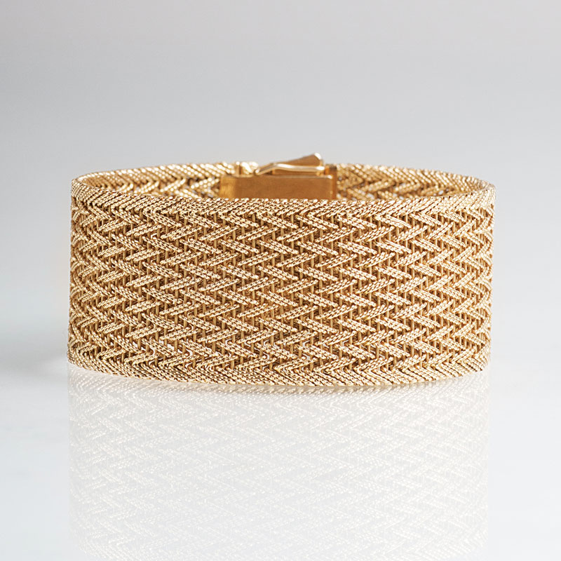 A Vintage gold bracelet by Jeweller Wilm