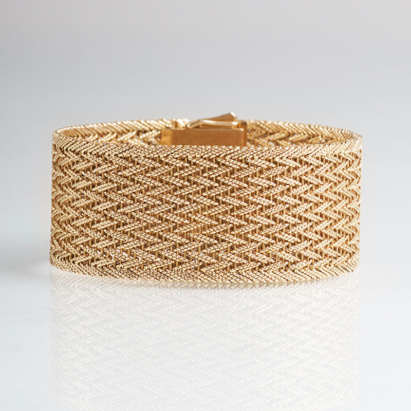 A Vintage gold bracelet by Jeweller Wilm