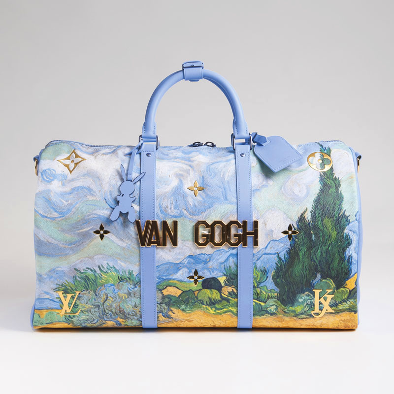 Luxuriöse Masters LV x Koons Keepall 50 'Van Gogh' - Bild 2