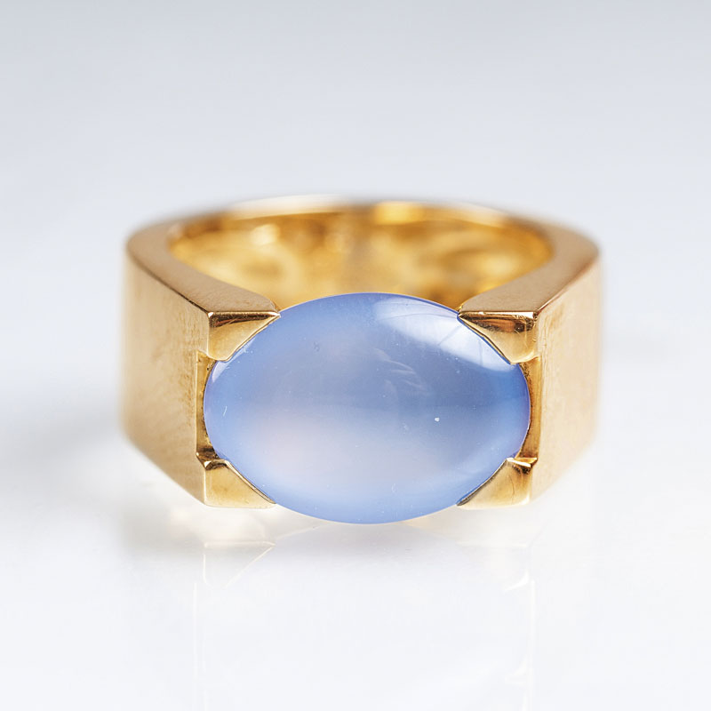 A moonstone ring