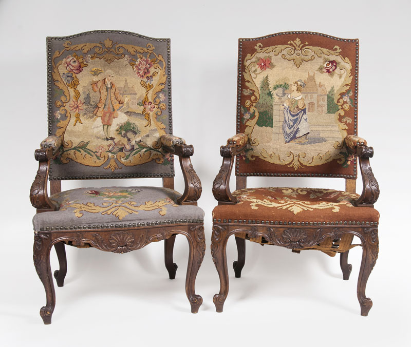 A Pair of Baroque Armchairs