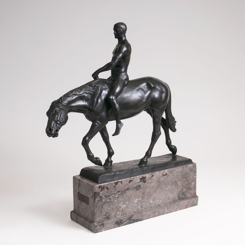 A Bronze Sculpture 'Rider on horseback' - image 2