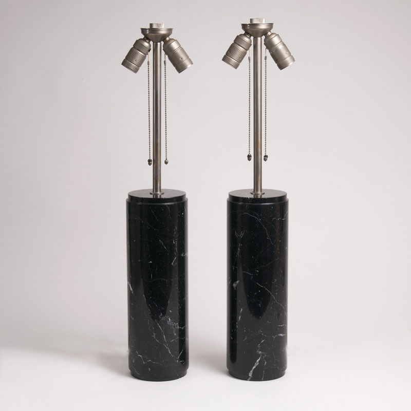 A pair of Mid Century marble table lamps - image 2