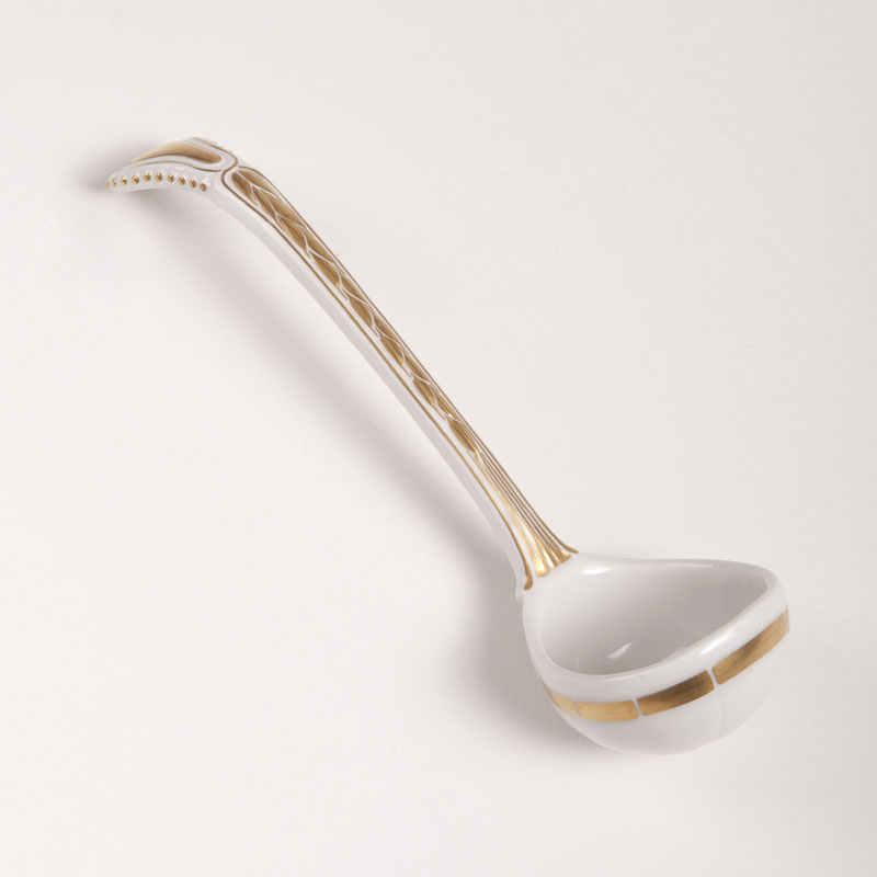 A small Art Nouveau sauce ladle from the Ceres service