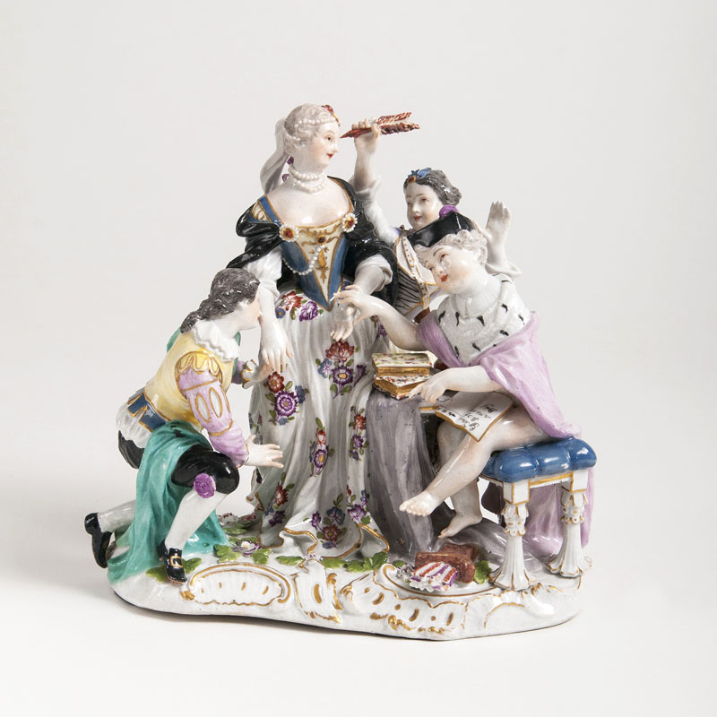 A Porcelain Genre group 'Cupid as a Doctor'