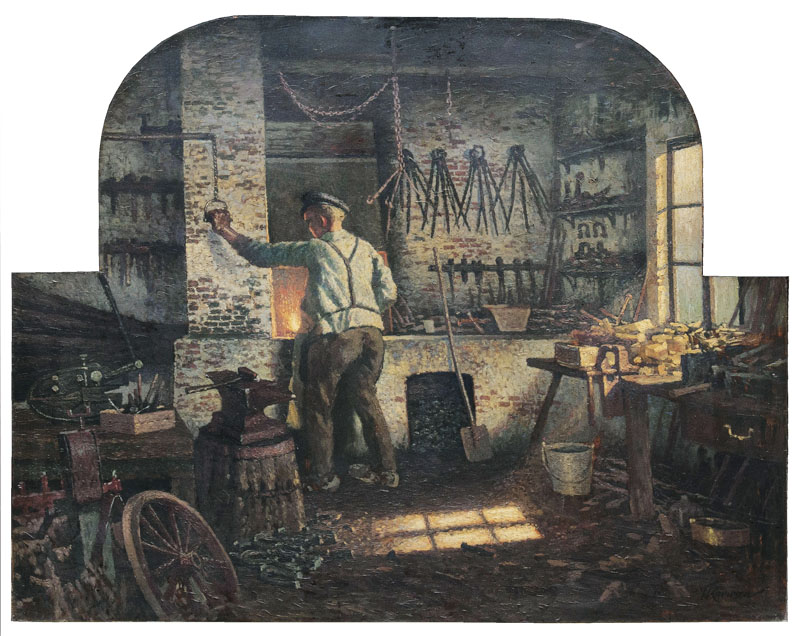 Franz Korwan - In the Blacksmith's Workshop In the Blacksmith's Workshop