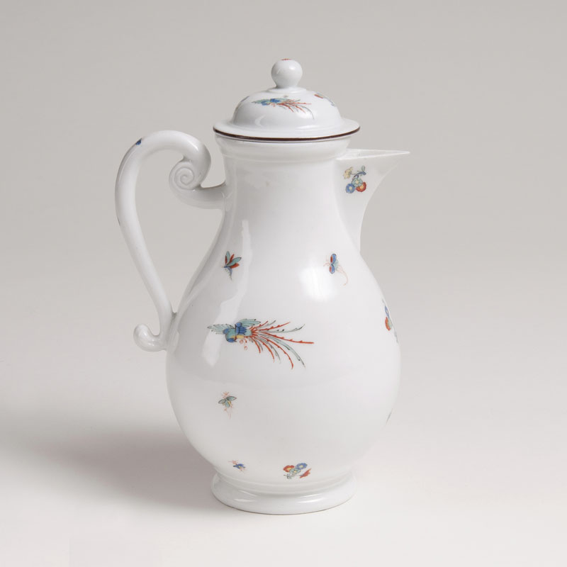 A coffee pot with chrysantemum twig and phenix in kakiemon style - image 2