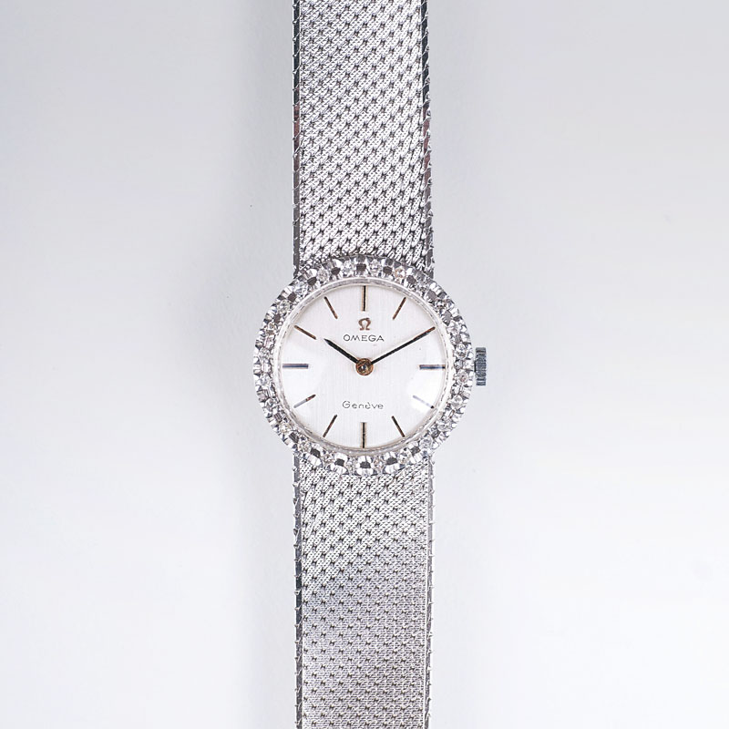 A lady's wristwatch with diamonds