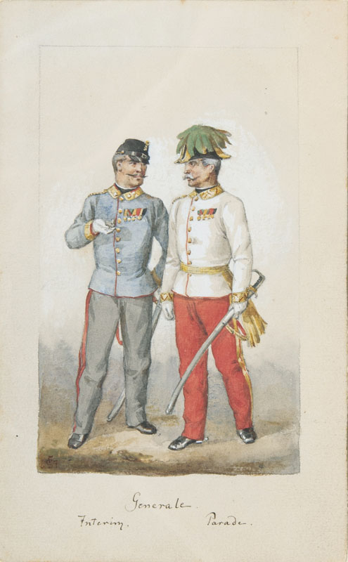 Paar Gegenstücke: Infanteristen und Generäle in Uniform - Bild 2