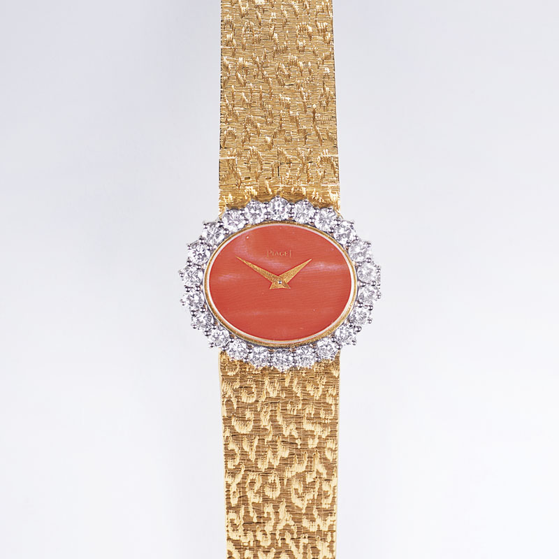 Vintage Damen-Armbanduhr mit Brillant-Besatz
