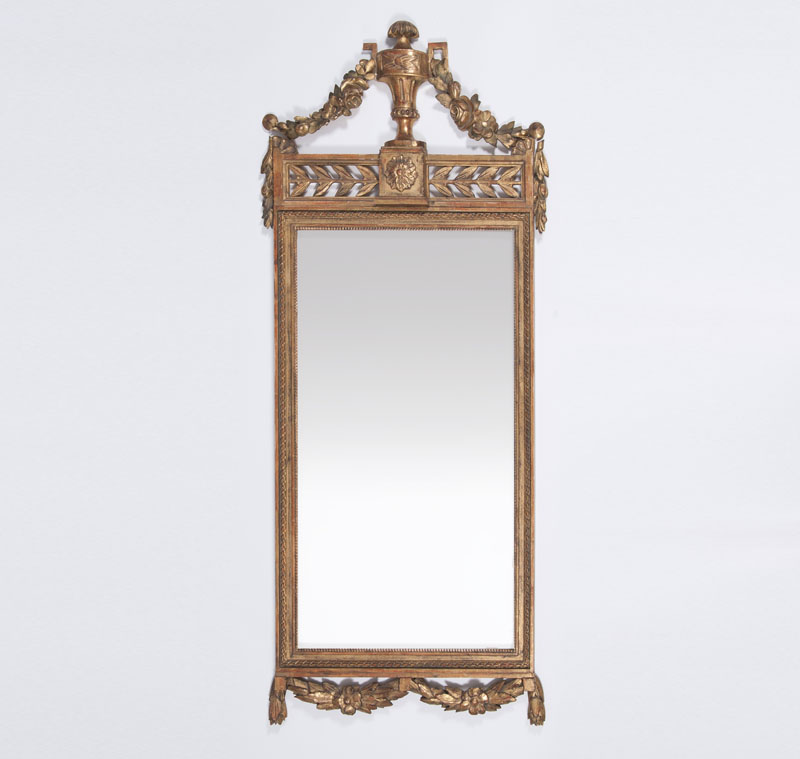 A classicistic gilt mirror