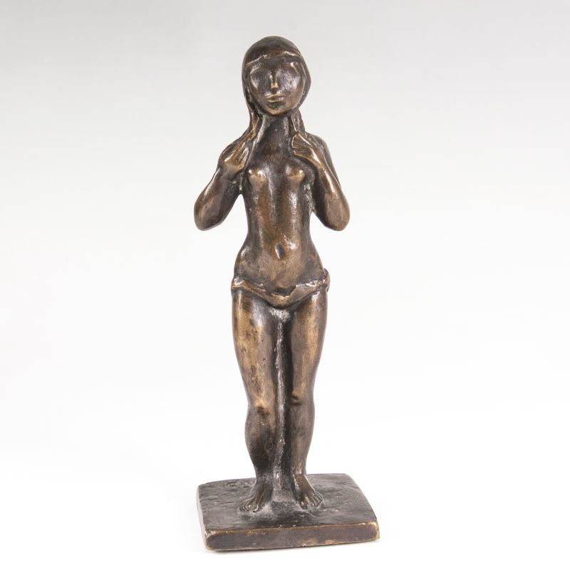 Bronze-Skulptur 'Stehender weiblicher Akt'