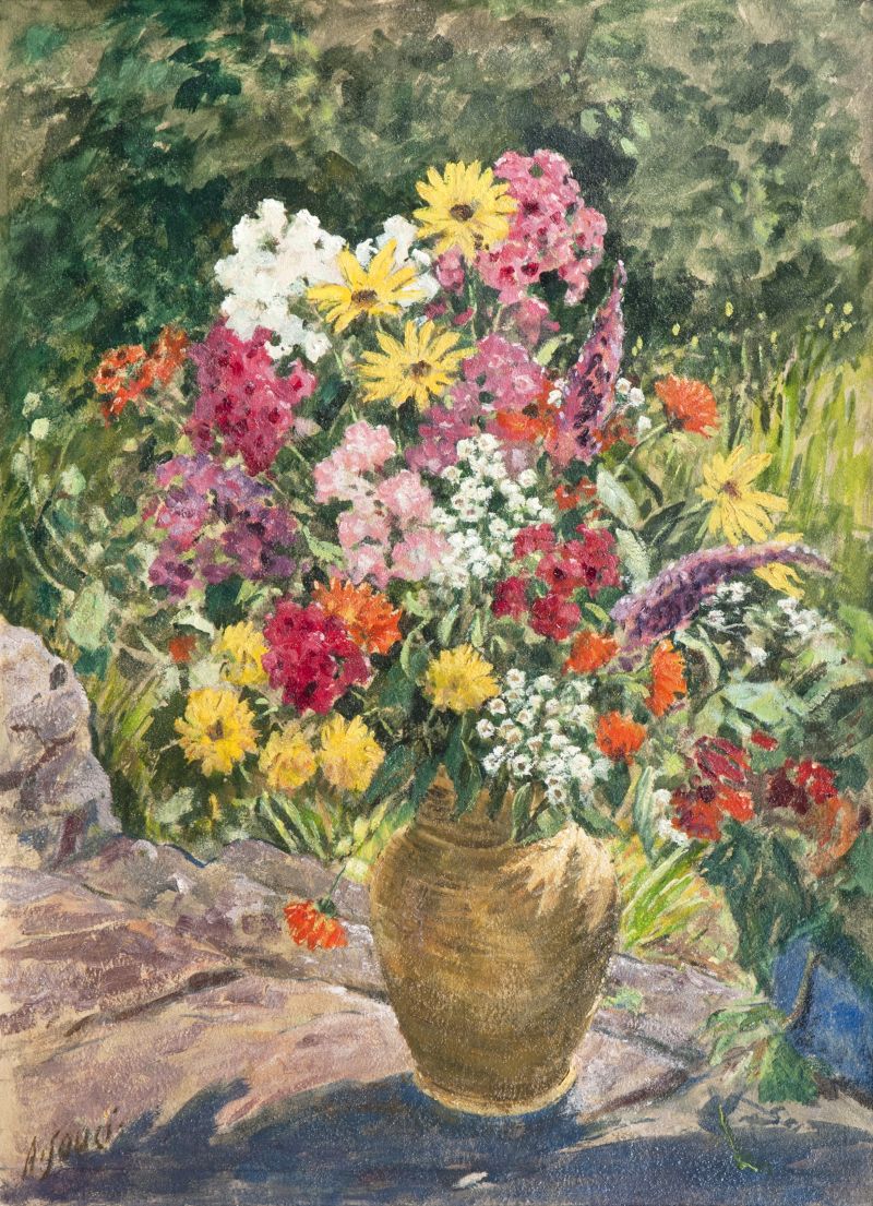 Alfred Souci - Üppiger Blumenstrauß Üppiger Blumenstrauß