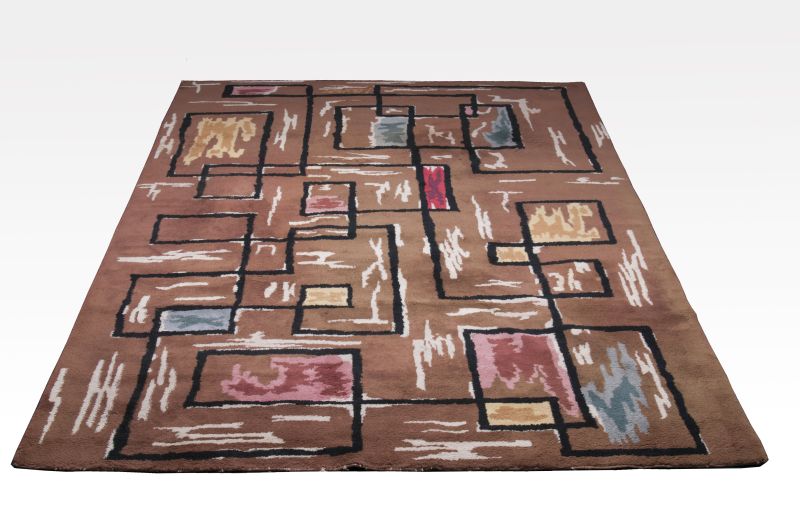 A large Mid Century Rug