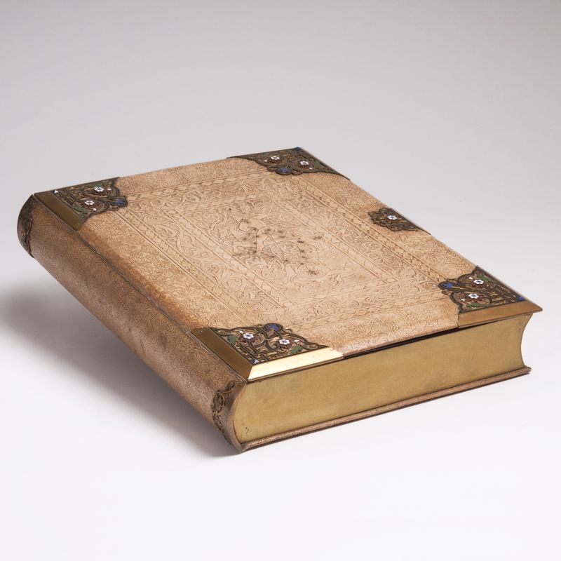 A Leather Cascet in Book Shape