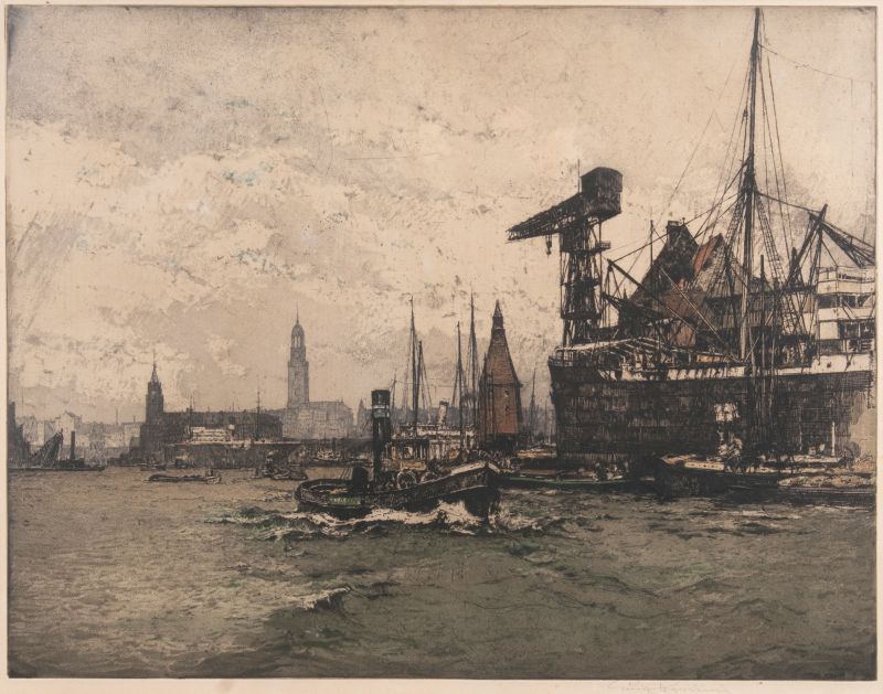 In the Port of Hamburg