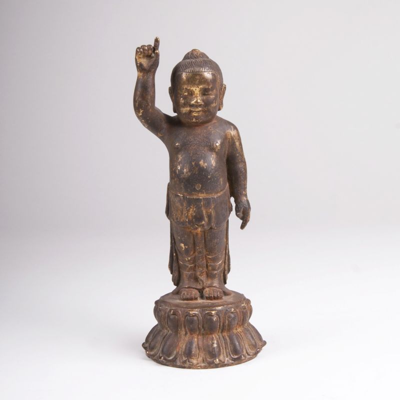 A Bronze Sculpture 'Siddharta Gautama'