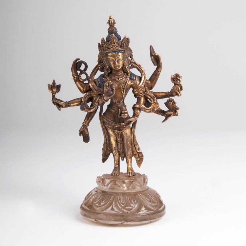 Bronze-Skulptur 'Amoghapasha Lokeshvara'