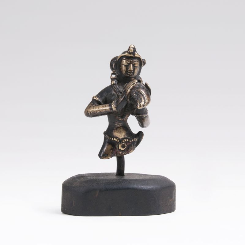 Bronze-Skulptur 'Buddhistische Gottheit'