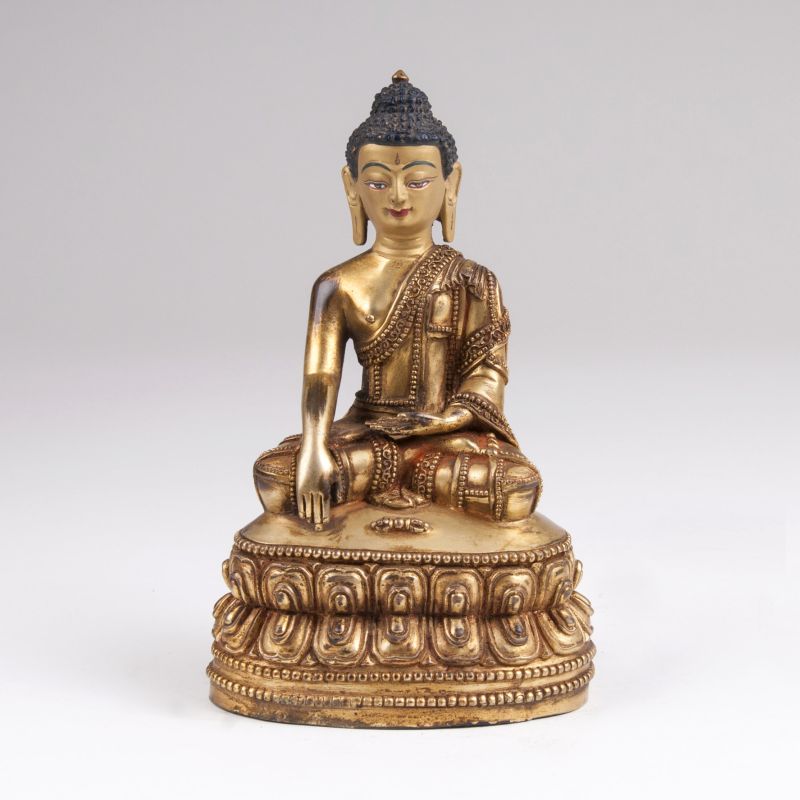 A Bronze Sculpture 'Buddha Shakyamuni'