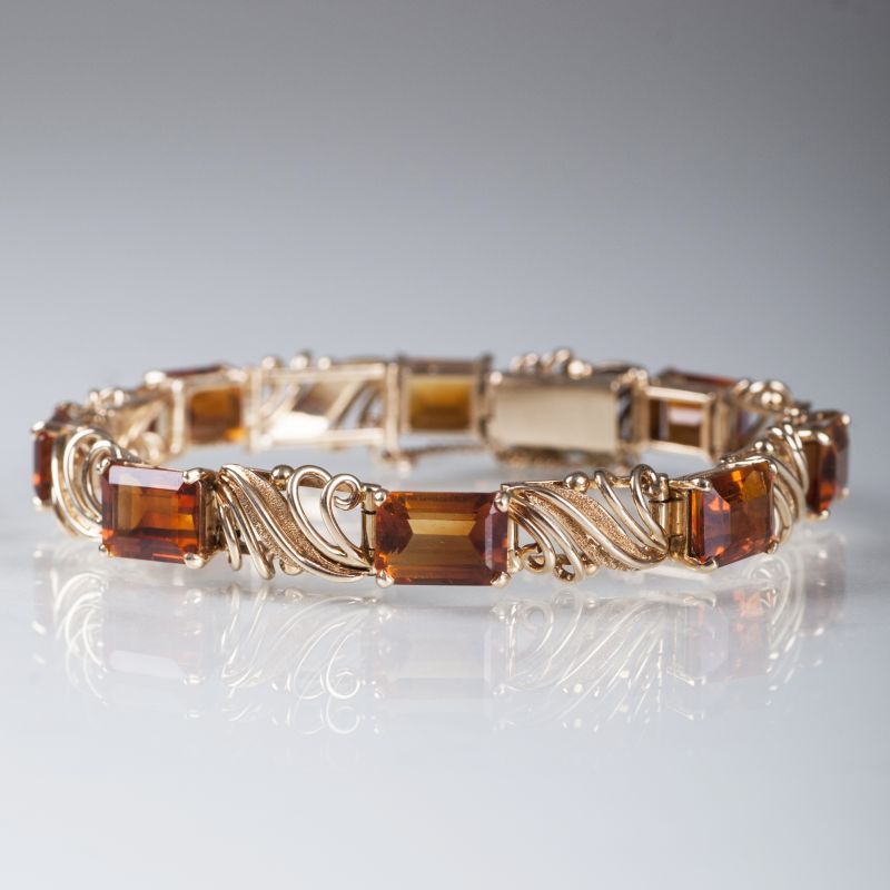 A Vintage citrine bracelet