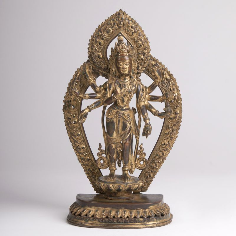 Bronzeskulptur 'Amoghapasa Lokeshvara'