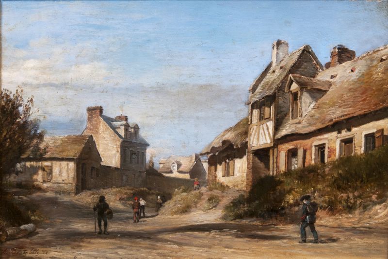 Louis Bentabole - Dorf in der Normandie Dorf in der Normandie