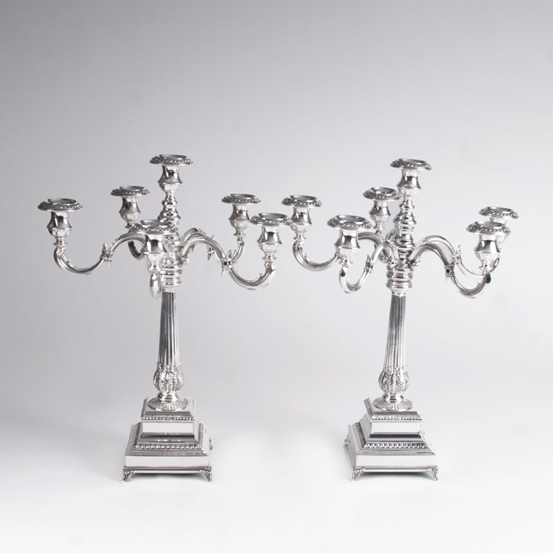 A Pair of Candelabra in a Classicistic Style