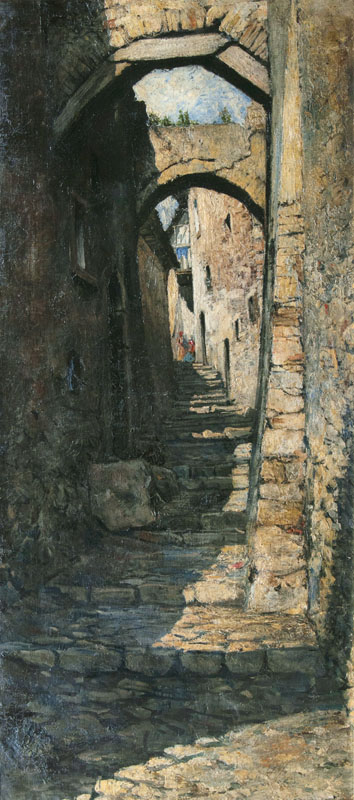 Carl Arp - Gasse in Taormina Gasse in Taormina