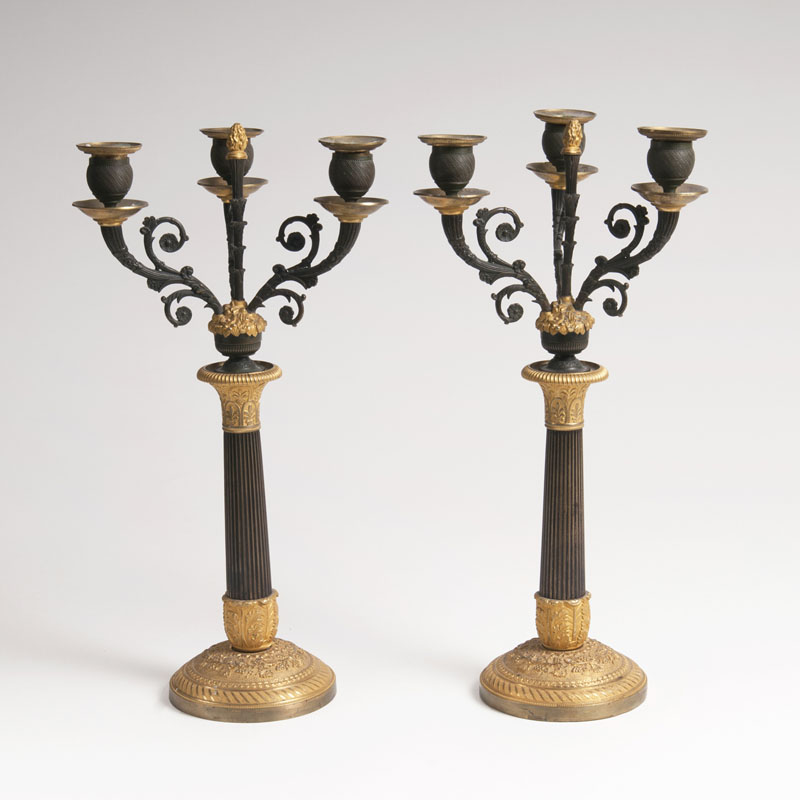 A Pair of Napoleon III Candelabras