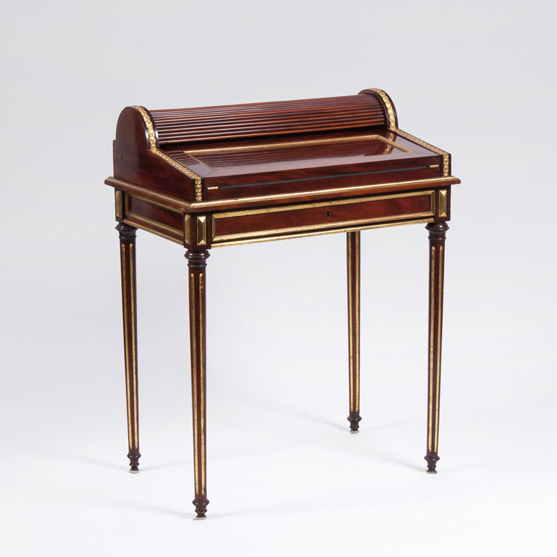 A Delicate Cylinder Bureau in Louis-Seize Style